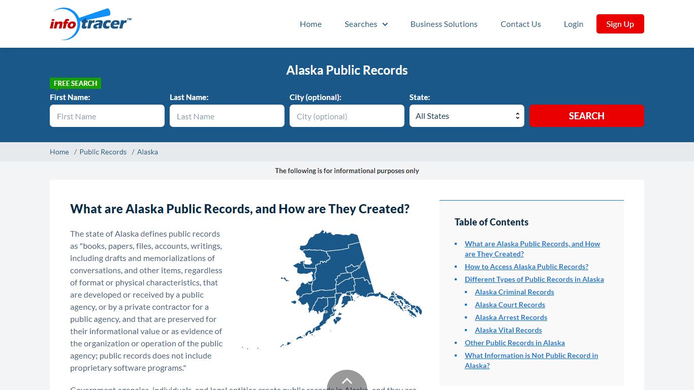 Alaska Public Records - How Search AK Judicial & Vital ...