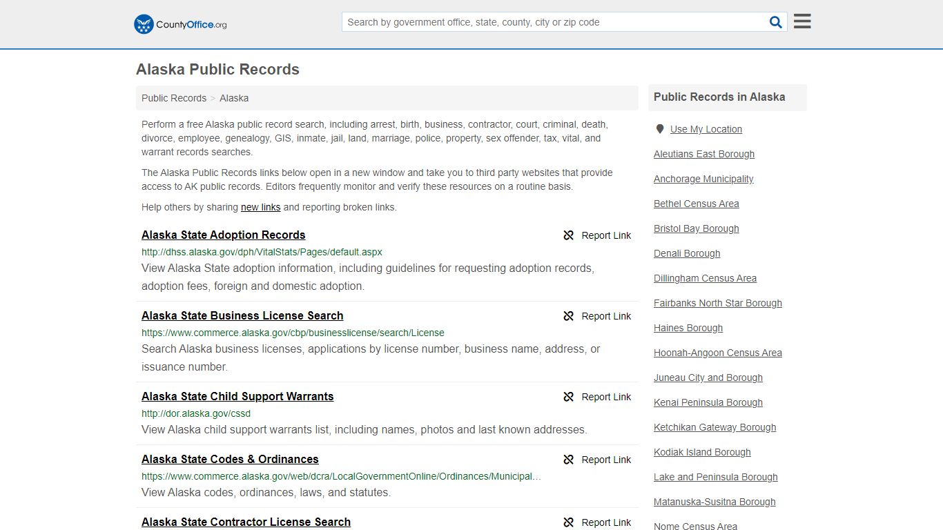 Public Records - Alaska (Business, Criminal, GIS, Property ...